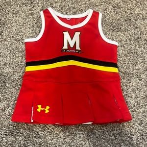 Girls 0-3 under armour University of Maryland cheer uniform